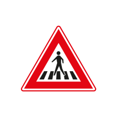 Verkeersbord a/r3/dor ▲-70 cm model: J22