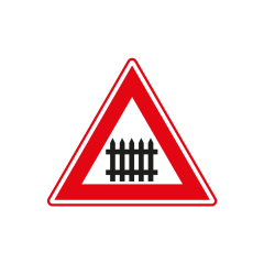 Verkeersbord a/r3/dor ▲-70 cm model: J10