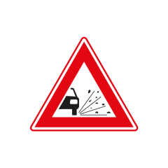 Verkeersbord a/r3/dor ▲-70 cm model: J25