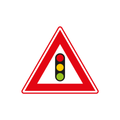 Verkeersbord a/r3/dor ▲-70 cm model: J32