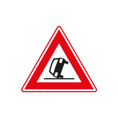 Verkeersbord a/r3/dor ▲-70 cm model: J34