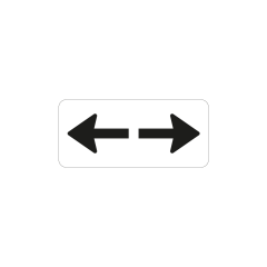 Verkeersbord a/r3/dor 50x20 cm model: OB502