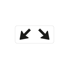 Verkeersbord a/r3/dor 40x20 cm model: OB504