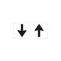 Verkeersbord a/r3/dor 50x20 cm model: OB505