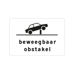 Verkeersbord a/r3/dor 60x40 cm model: OB627