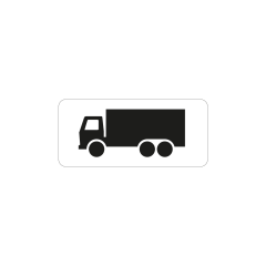 Verkeersbord a/r3/dor 50x20 cm model: OB11