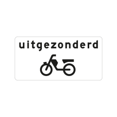 Verkeersbord a/r3/dor 60x30 cm model: OB53