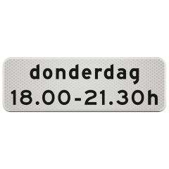 Verkeersbord | Model OB203P | DOR | 60x20 cm 