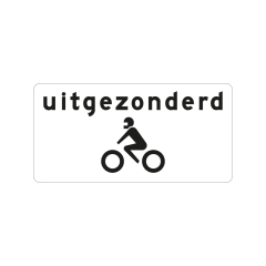 Verkeersbord a/r3/dor 60x30 cm model: OB56