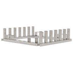 Verkeersbordenrek 1x1m 2x7 plaatsen gegalvaniseerd