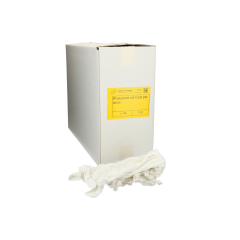 Poetsdoeken tricot wit per doos 9 kg