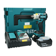 Makita Slagmoersleutel DTW300RTJ met 2x accu 5,0 Ah en lader
