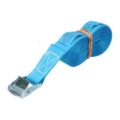 Klemgespband 25 mm 4 m blauw