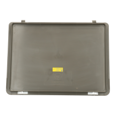 Stapelbakschanierdeksel 400x300 mm donkergrijs