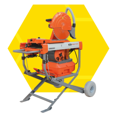 iQMS362i steenzaagmachine stofvrij inclusief diamantzaagblad