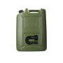 Jerrycan kunststof army 20 L incl. dop en schenktuit