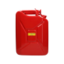 Jerrycan staal 20 L rood met veiligheidsbout