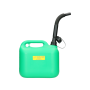 Jerrycan kunststof 5 L groen