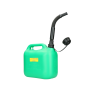 Jerrycan kunststof 5 L groen