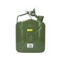 Jerrycan staal 5 L groen gecoat met vloeistofbestendige lak