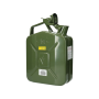 Jerrycan staal 5 L groen met veiligheidsbout