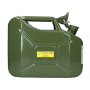 Jerrycan staal 10 L groen gecoat met vloeistofbestendige lak
