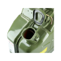 Jerrycan staal 10 L groen met veiligheidsbout