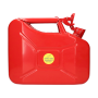 Jerrycan staal 10 L rood gecoat met vloeistofbestendige lak