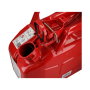 Jerrycan staal 10 L rood met veiligheidsbout