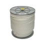Nylon koord gevlochten per rol 100 m x 8 mm wit