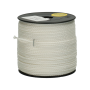 Nylon koord gevlochten per rol 100 m x 1,5 mm wit