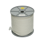 Nylon koord gevlochten per rol 100 m x 4 mm wit