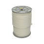 Nylon koord gevlochten per rol 100 m x 6 mm wit