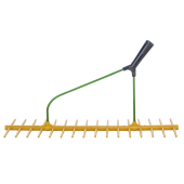 Hooihark kunststof 16-tands dubbel schuin zonder steel