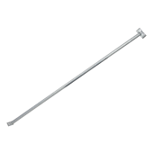 Bouwhekschoor gegalvaniseerd met voetplaat en 1/2 klemset