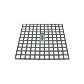 Grondplaat rvs 15 x 15 cm voor peilstok