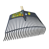 Hark blad kunststof Jumbo 60 cm breed 26-tands met steel