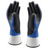 Handschoen Showa 377 nitril foam grip blauw | maat 9/XL
