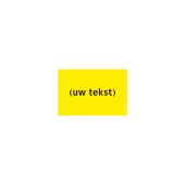 Blanco verkeersbord | PVC | 60x40 cm | geel