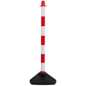 Afzetpaaltje rood/wit kunststof 86 cm licht model