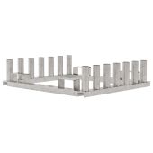 Verkeersbordenrek 1x1m 2x7 plaatsen gegalvaniseerd