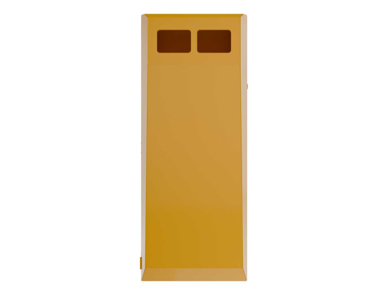 Afvalbak type Collect 100 L incl. verdeler met binnenbak geel RAL 1003