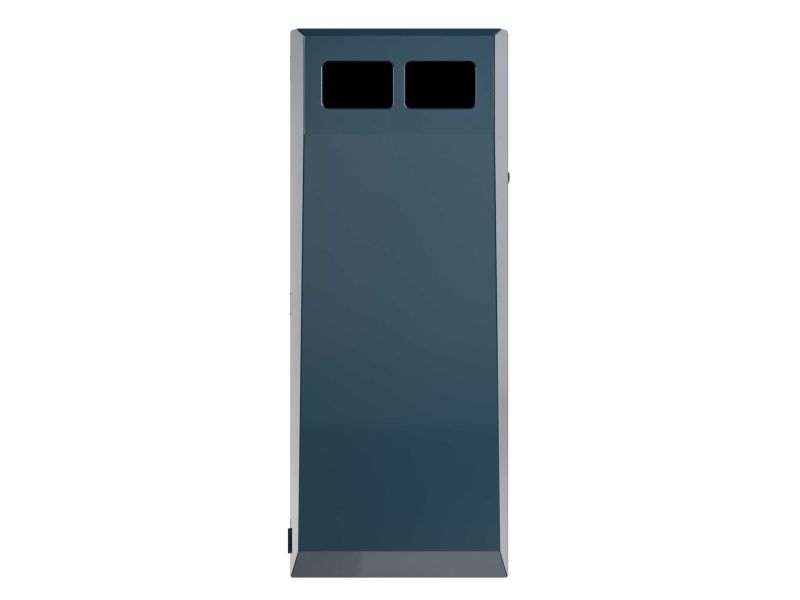 Afvalbak type Collect 100 L incl. verdeler met binnenbak blauw RAL 5011