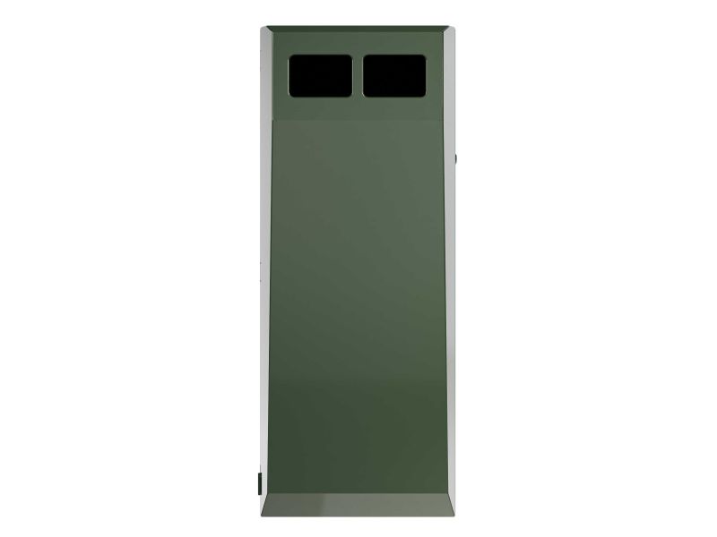 Afvalbak type Collect 100 L incl. verdeler met binnenbak groen RAL 6009