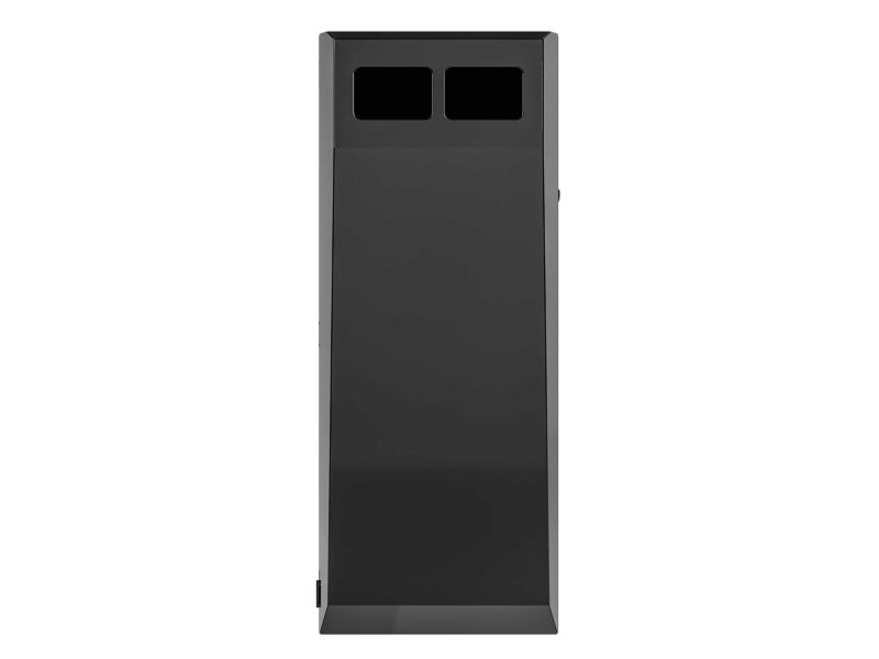 Afvalbak type Collect 100 L incl. verdeler met binnenbak zwart RAL 9005