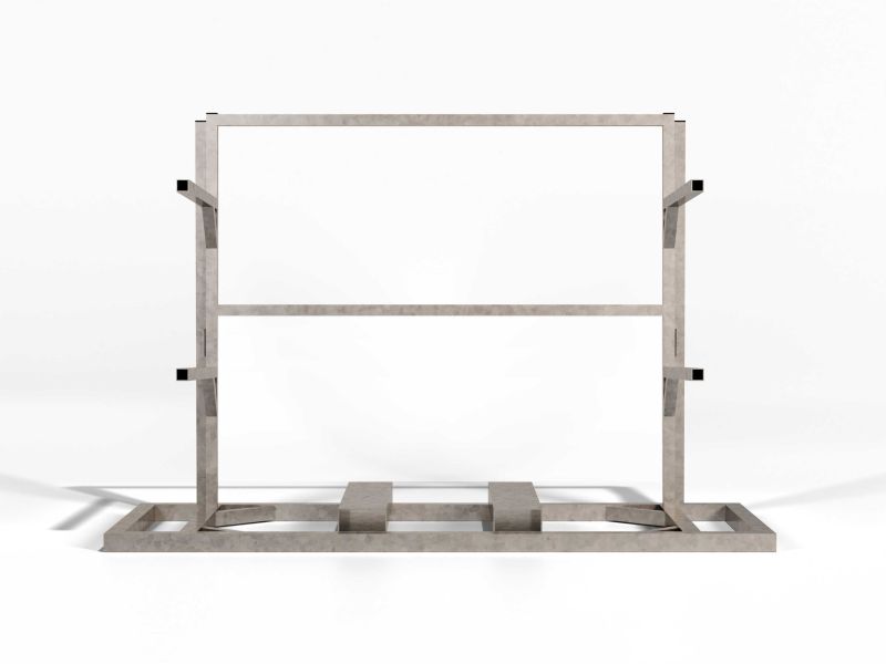 Verkeershekken opbergframe gegalvaniseerd
