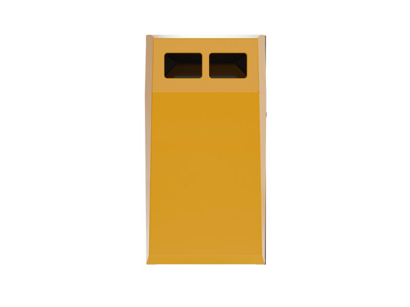 Afvalbak Collect 75 L met binnenbak geel RAL 1003