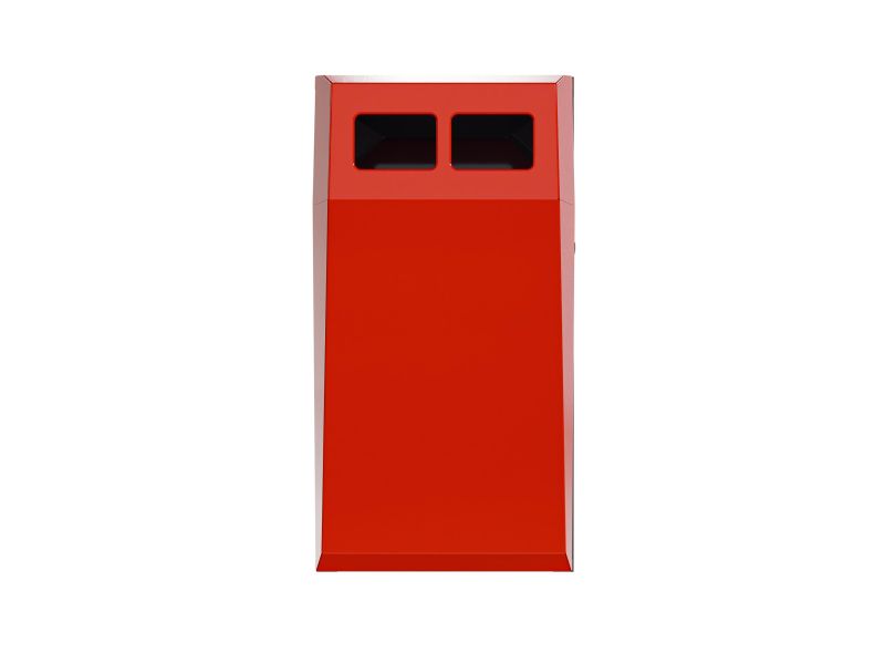 Afvalbak Collect 75 L met binnenbak rood RAL 3000