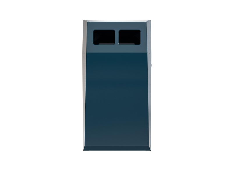 Afvalbak Collect 75 L met binnenbak blauw RAL 5011