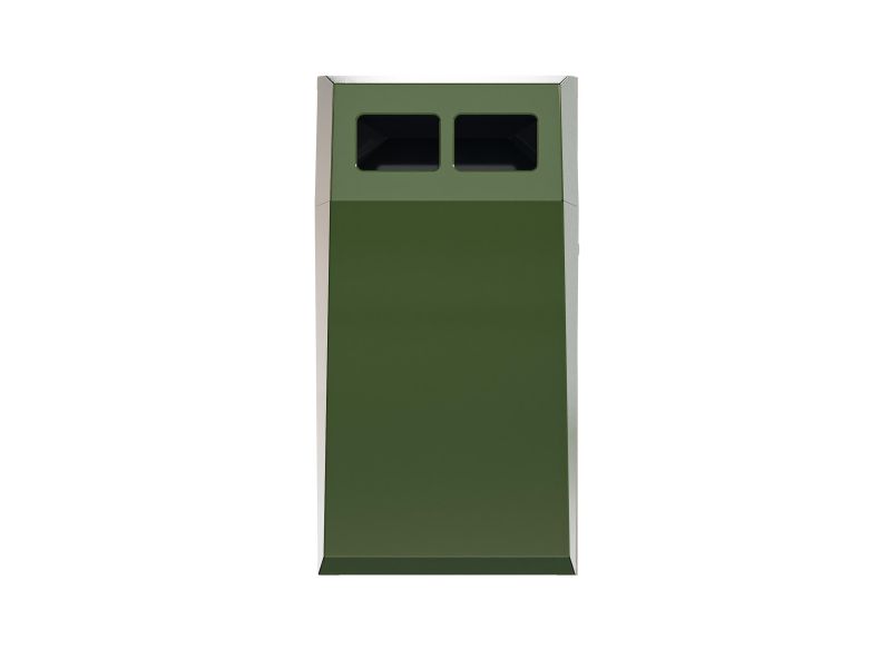 Afvalbak Collect 75 L met binnenbak groen RAL 6009